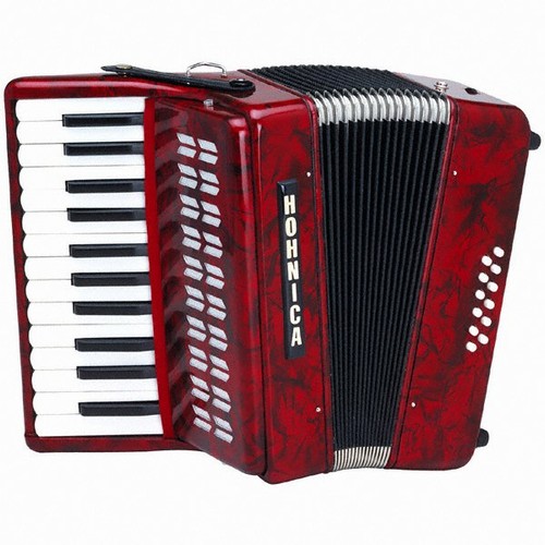 NEW! Hohner 1302 Hohnica Piano Accordion w/ Case, Strap