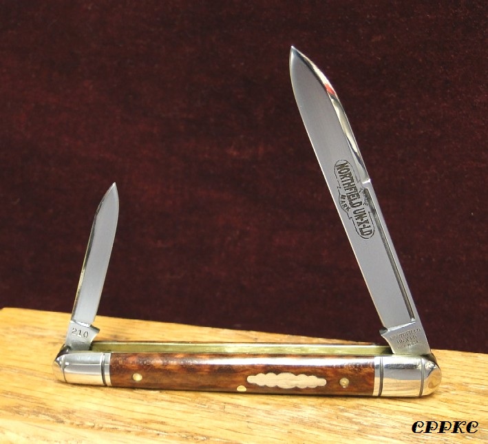 Catonsville Pocket & Pen Knife Co. Northfield, USA 2 Blade Snakewood