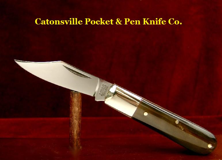 Catonsville Pocket & Pen Knife Co. A Wright, England Custom File Worked Barlow Pocket Knife