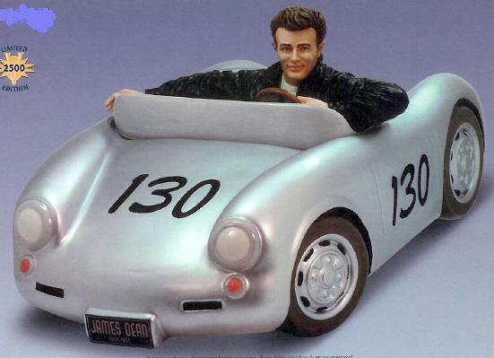 VANDOR JAMES DEAN IN PORSCHE LIMITED EDITION COOKIE JAR