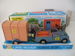 land rover and horse box toy