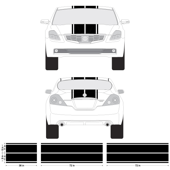 Nissan 350z racing stripes