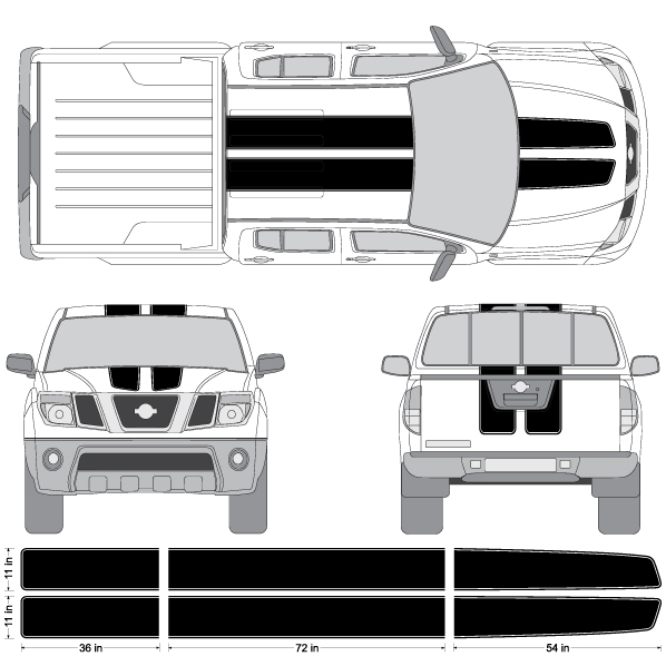 Nissan titan racing stripes #9