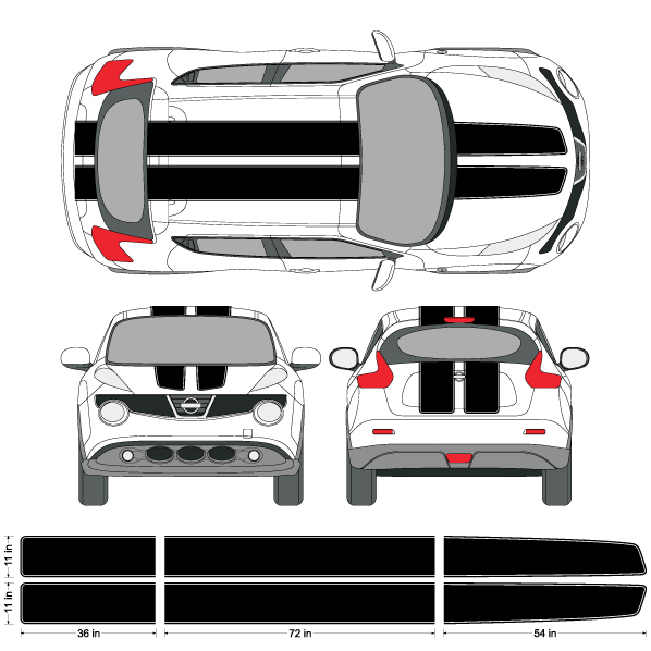 Nissan racing stripes #5