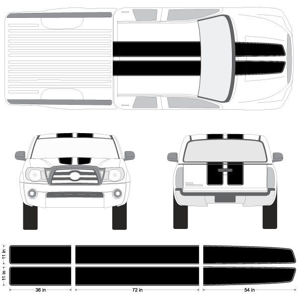 toyota tacoma stripes #5