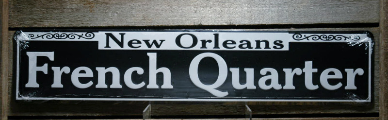 FRENCH QUARTER NEW ORLEANS Street Style Tin Sign Beer Bar Man Cave ...