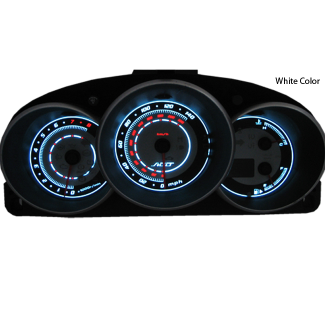 ADD Gauge Overlay for 2003 2004 04 05 06 07 Madda 3 Cluster White Blue