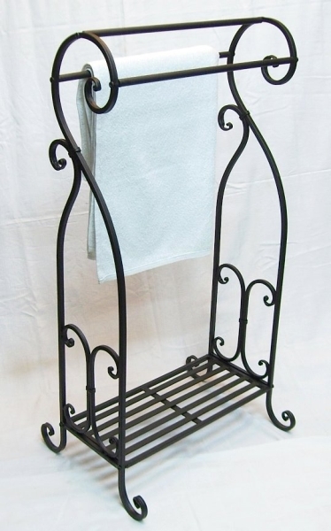 Handtuchständer Handtuchhalter Landhaus Metall Schwarz | eBay