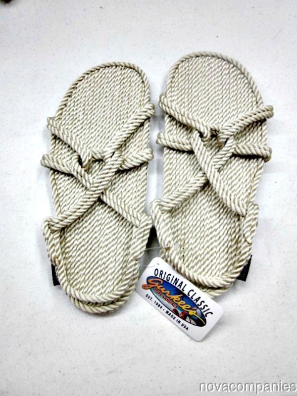 Gurkees Rope Sandals - Barbados Beige Mens 13M Gurkee, Nova Companies ...