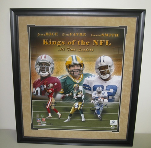 KINGS OF THE NFL AUTOGRAPHED FRAMED 16X20 PHOTO