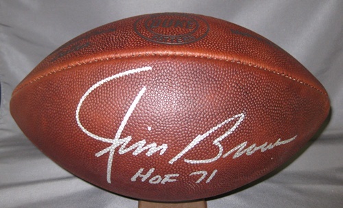 Jim Brown Autographed NFL Duke Football Browns