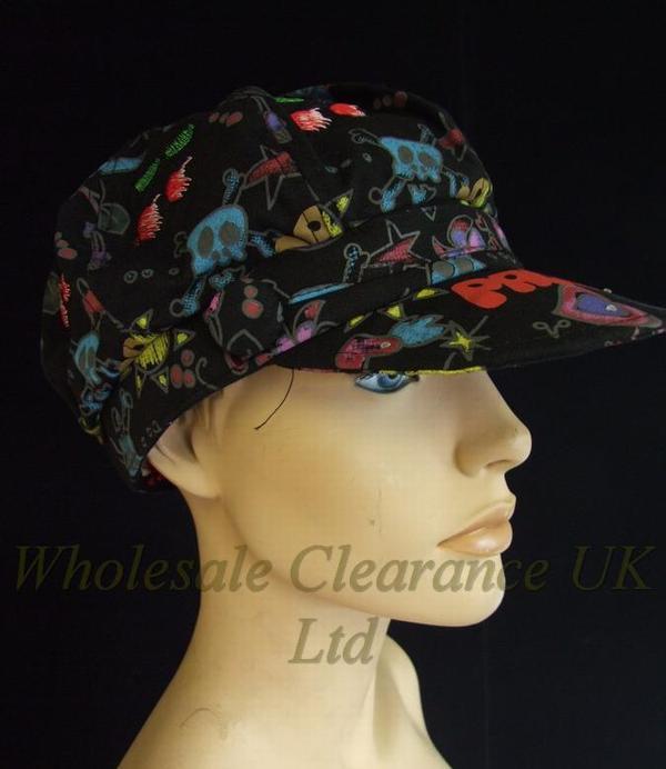 PACHA LADIES EIGHT PANEL DIAMANTE GRAPHIC HATS