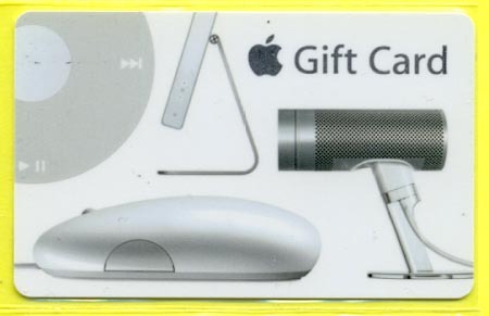 APPLE Computer Accessories 2005 Gift Card - eBay (item 130497801004 end time Apr-14-11 12:59:59 PDT)
