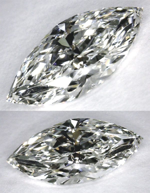 1.01ct GIA VVS1 H Marquise Natural Diamond, Laser Inscr