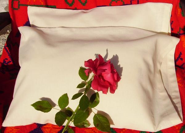 Eco-Wool filled Junior Sized Pillow w/ Hemp Pillowcase