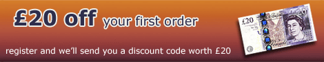 &pound;20 off your first order