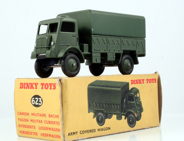 Dinky Toys Diecast 623 Army Covered Wagon 