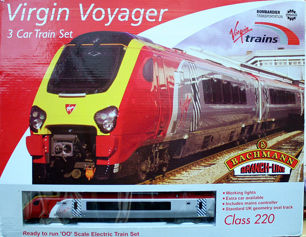 Details about BACHMANN OO 30-600 VIRGIN VOYAGER 3 CAR TRAIN SET