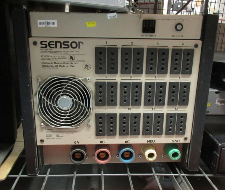 ETC Sensor Portable Pack Dimmer Power SP1220B w/ 6x Dimmer Modules