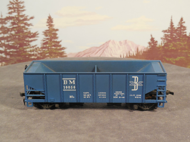 HO 1:87 Old Vintage Tyco Operating Hopper Car BOSTON MAINE BM #10056 