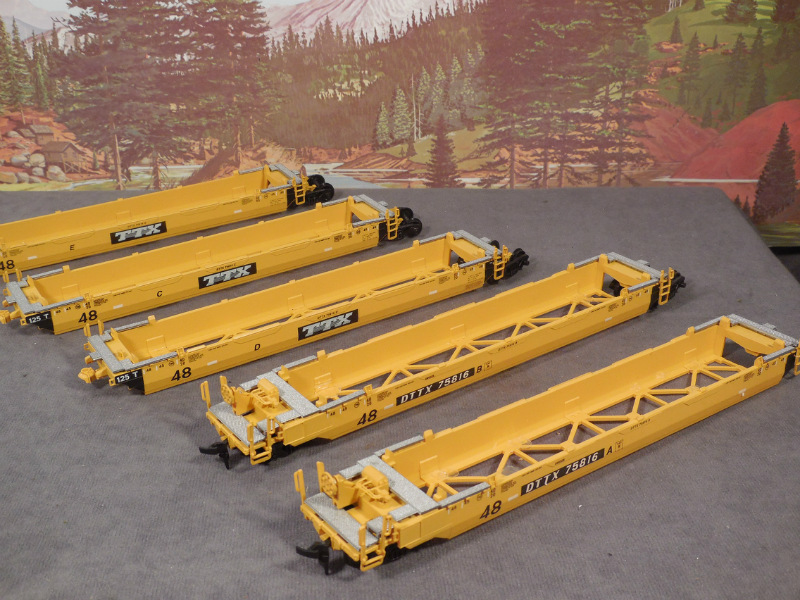 HO BUILT Athearn No. 5912 Gunderson Maxi III 5Unit Well Container Cars TTX eBay