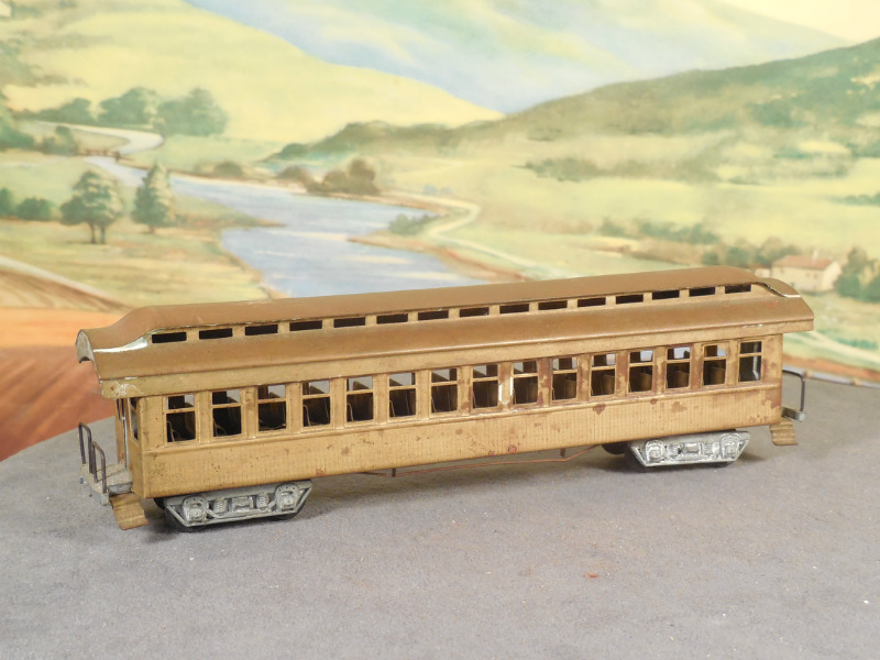HO 187 Passenger Car BRASS & DIECAST Mantua Old Time PULLMAN COACH