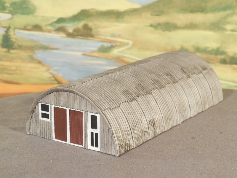 HO 187 BUILT Model Building Resin QUONSET HUT PAINTED and WEATHERED eBay