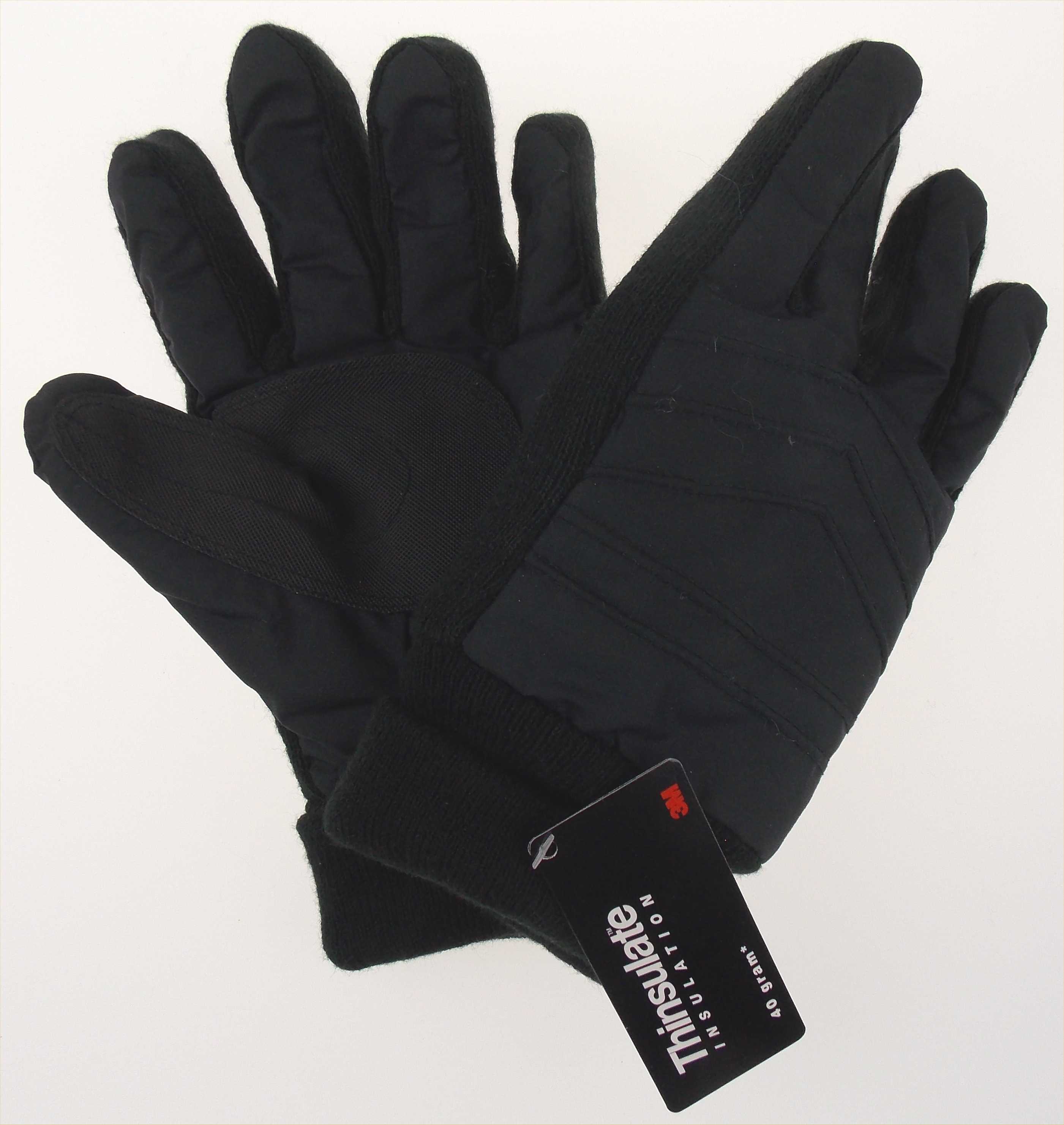 Black Route 66 Gloves 3M Thinsulate Insulation Men