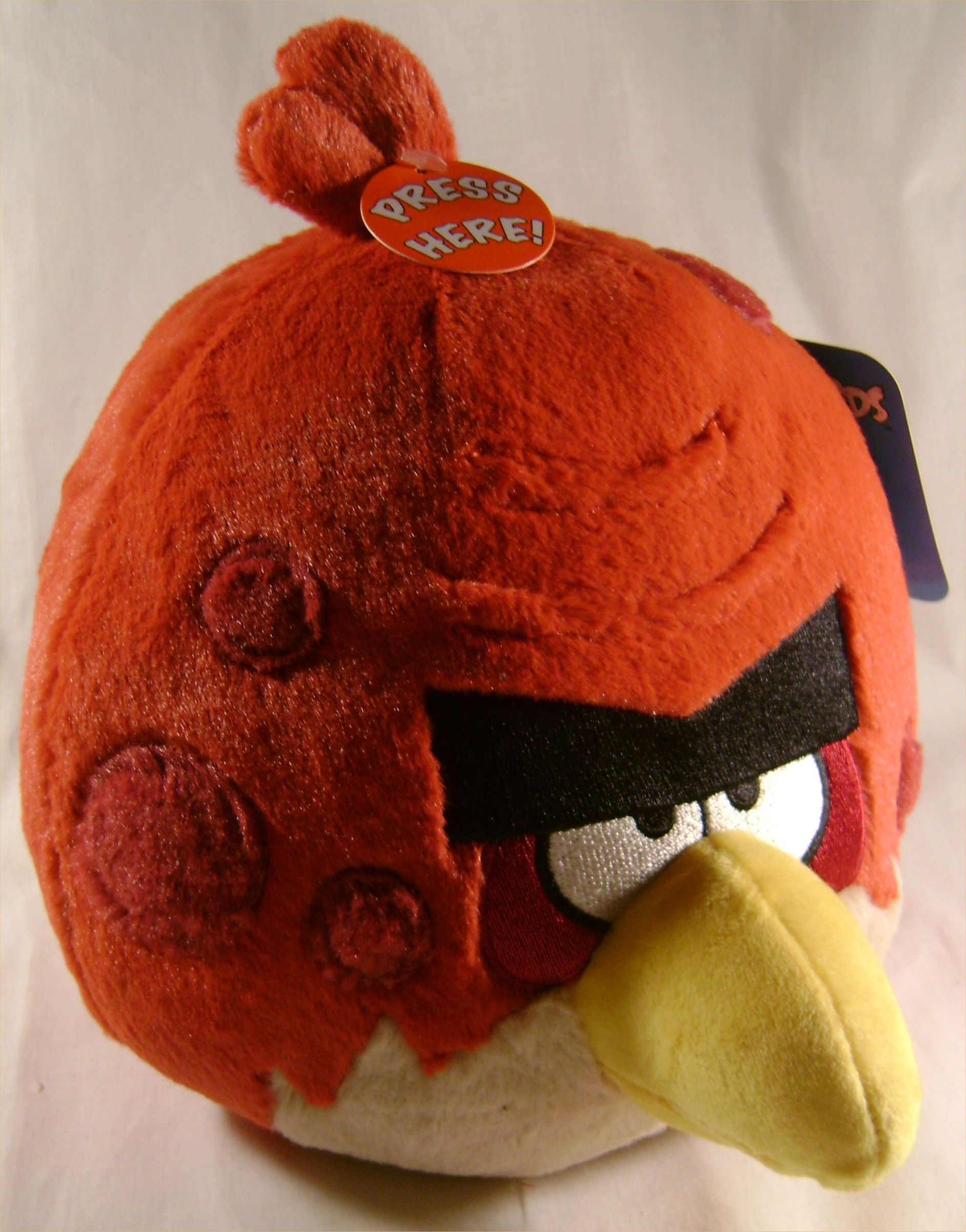 red angry bird teddy