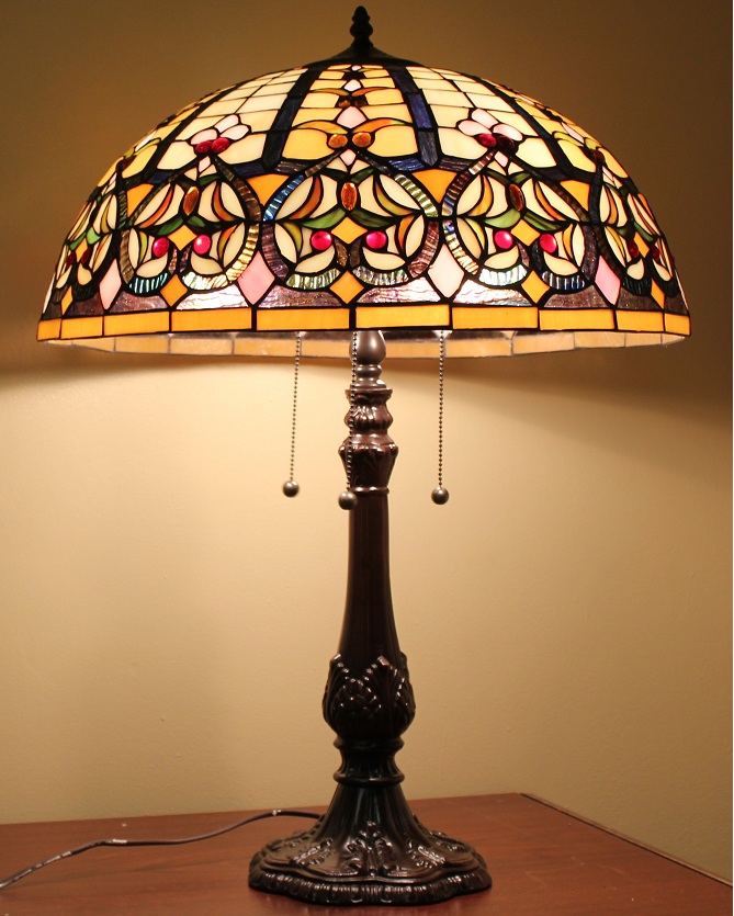 Tiffany Style Stained Glass Lamp "Granduer" w/ 20" Shade | eBay