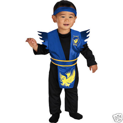 Toddler  Wedding Attire on Toddler Boy S Blue Ninja Halloween Costume Size 3t 4t