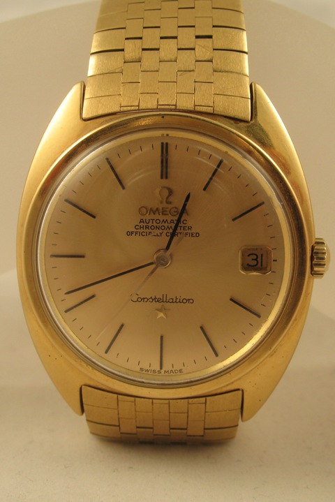 omega watch 18k 0.750 swiss made