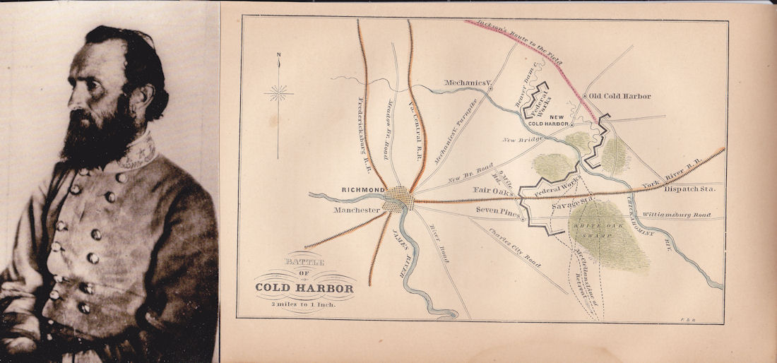 a map of virginia rivers. Cold Harbor Virginia Civil War