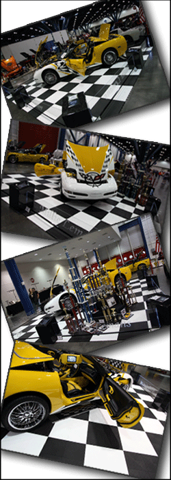 Garage Floor at 2010 Houston Chevy Corvette Expo