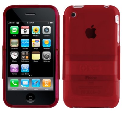 Speck Cases  Iphone  on Speck See Thru Red Case Cover Stand For Iphone 3g 3gs   Ebay