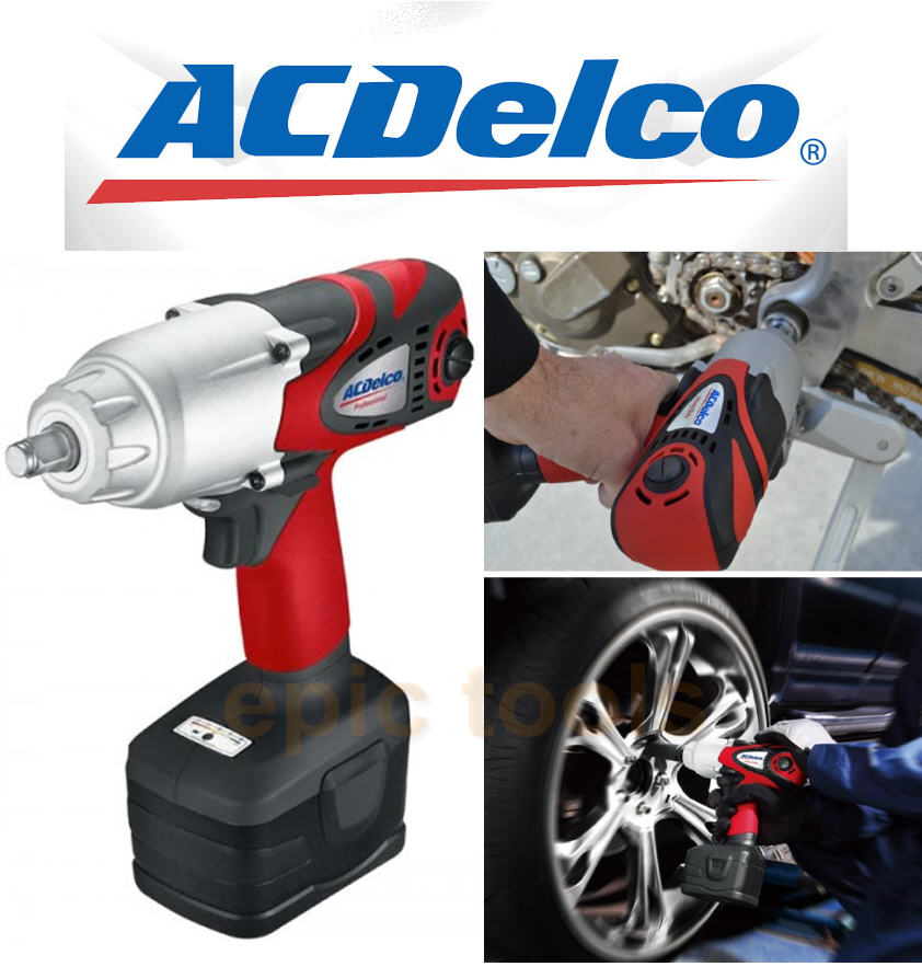 ACDELCO 650Nm 18v Liion Cordless Super 1/2" Impact Wrench/Gun/Drill