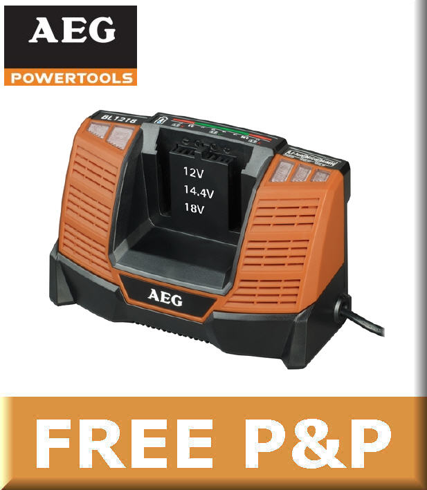 NEW AEG 12v,14.4v,18v Battery Charger For NiCd,NiMh,LiIon,PRO Batteries BL1218