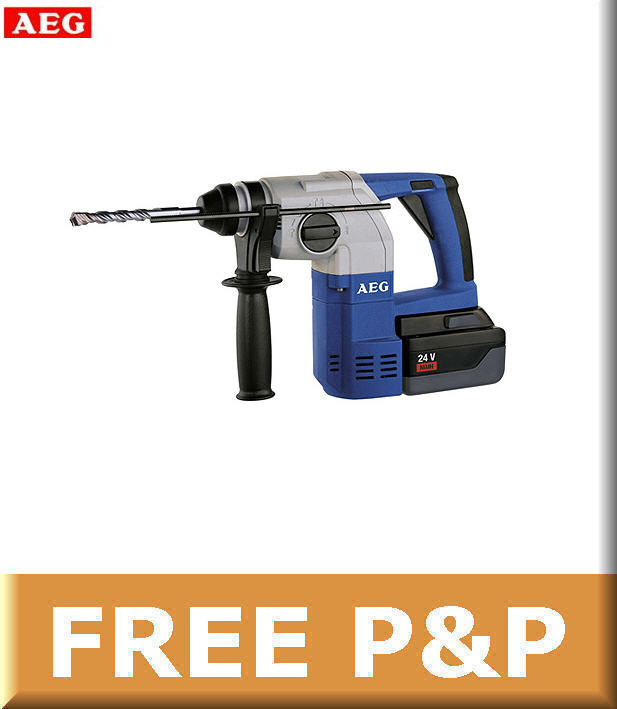AEG 24v 3 Mode Cordless SDS Combi Hammer Drill BBH24 eBay