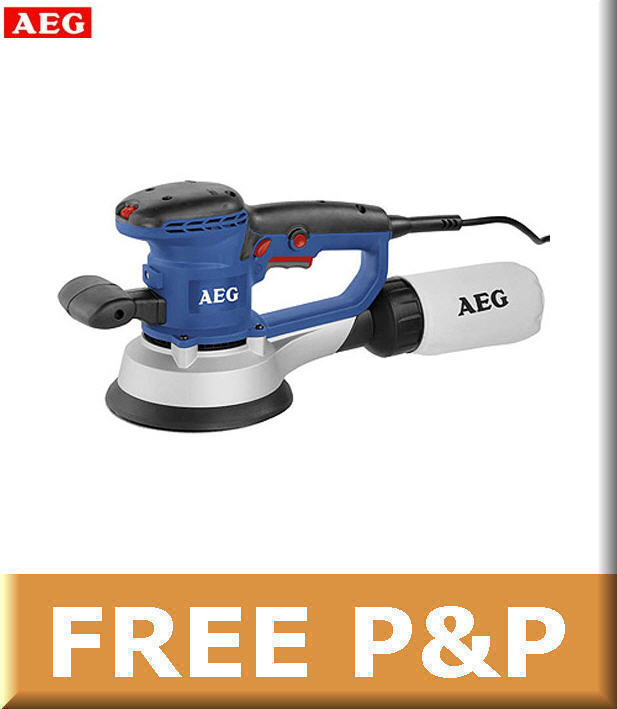 AEG 150mm 6" Random Orbital Palm Sander EX150E, 240v eBay
