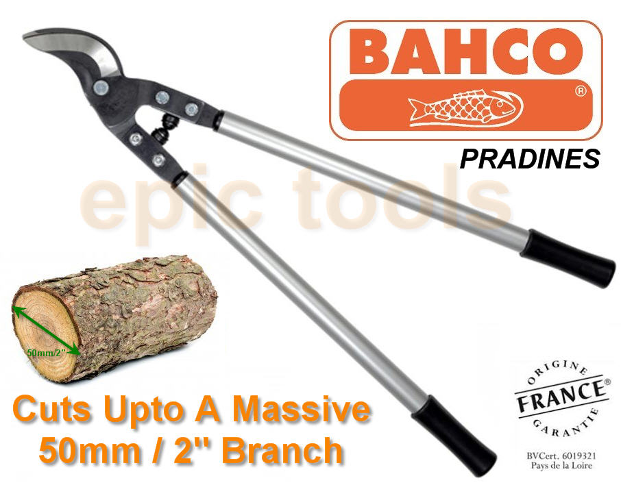 BAHCO Pradines P1980 Bypass Lopping/Lopper Shears Cutter, 50mm Cutting Capacity eBay