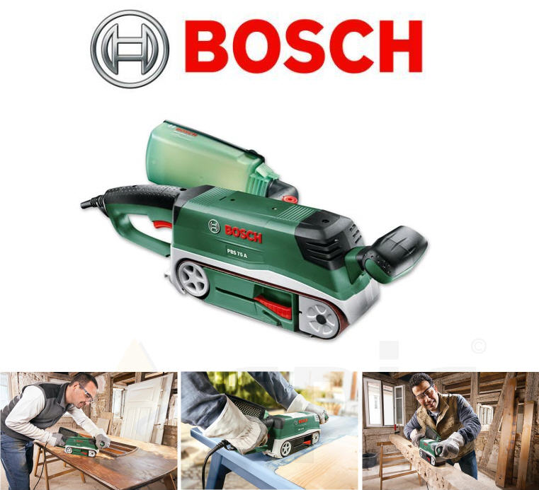 BOSCH 3" 75mm x 533mm Belt Floor/Wall/Wood Sander 710w 240v+Sanding