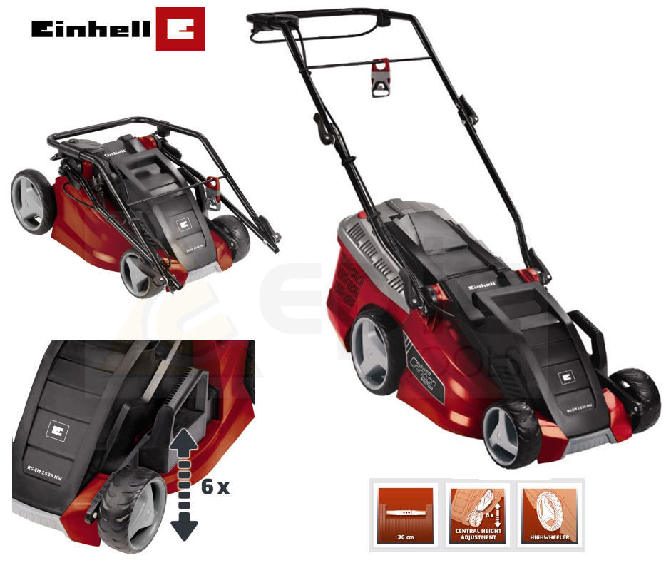 Einhell 36cm 14" Electric Mains Garden Grass Rotary Lawn Mower 240v GE