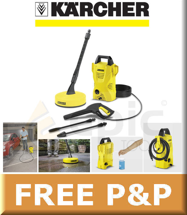 KARCHER K2.130 M Deluxe 100 Bar 1300w Pressure Washer + T50 Patio