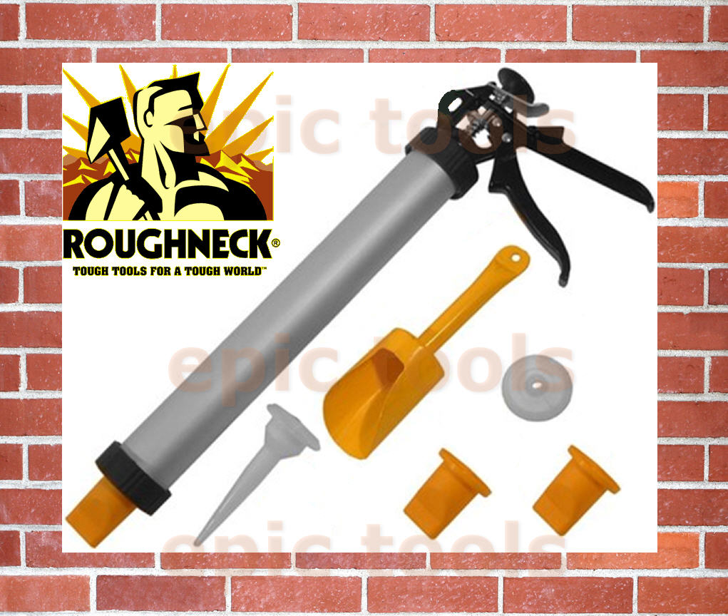 ROUGHNECK Pointing Grouting Brick/Block/Slab/Tile Mortar Cement Gun Kit