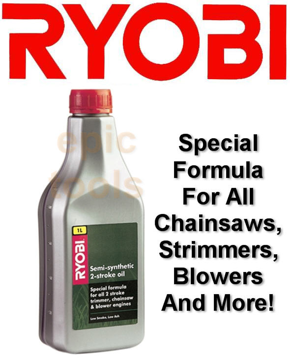RYOBI 1 Litre Two (2) Stroke Mixing Oil,For Petrol Chainsaw,Strimmer