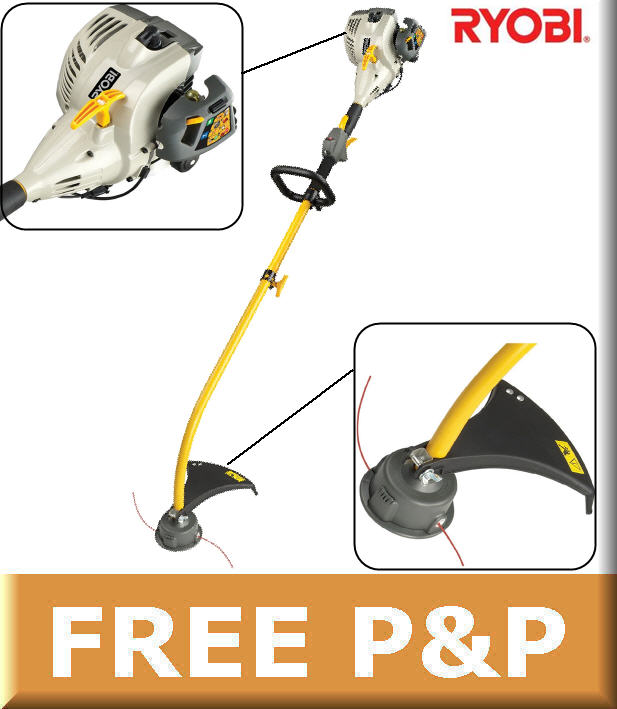 Ryobi 26cc 2 Stroke Petrol Strimmer/Trimmer RLT26CDS eBay