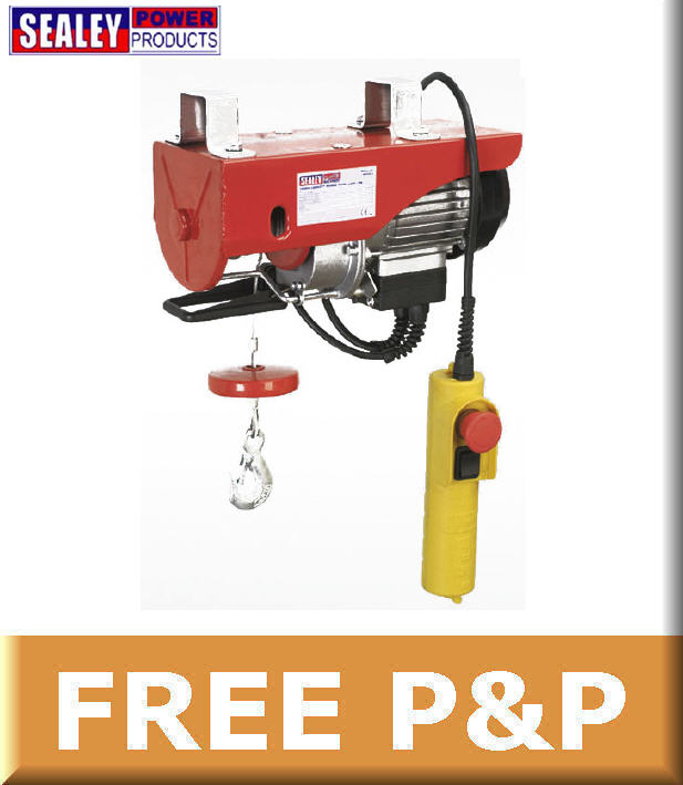 Sealey 250Kg Electric Power Hoist/Winch Lift,Site/Scaffolding/Garage