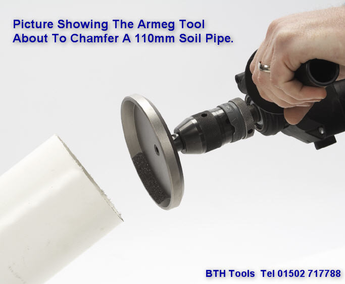 Armeg 110mm 4 1 2" Soil Drainage Sewer Plastic Pipe Chamfering Filing Tool Disc eBay