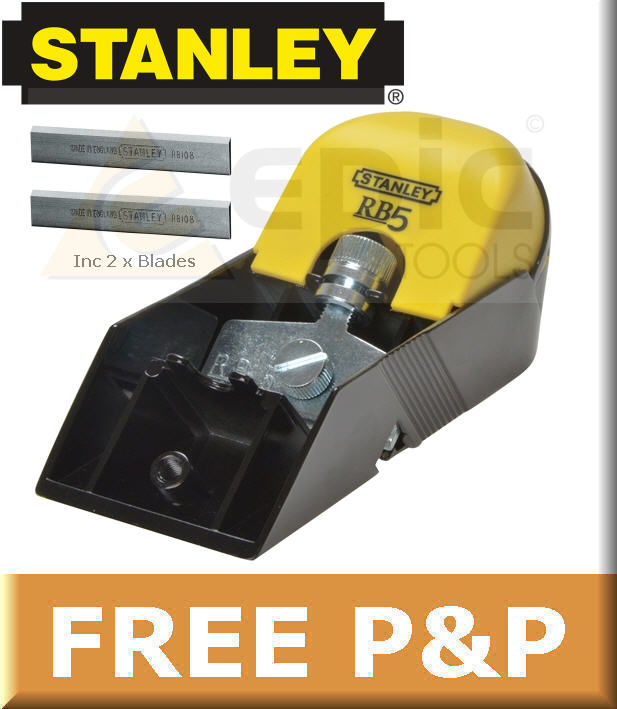  NEW Stanley RB5 Woodworking/Wo od Block Plane + 2x Blades 0-12-105