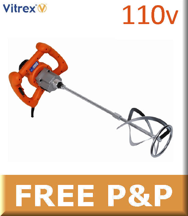 Vitrex 1400w Variable Speed Plaster/Plasterers Paddle Mixer 110v, VITMIX1400L eBay